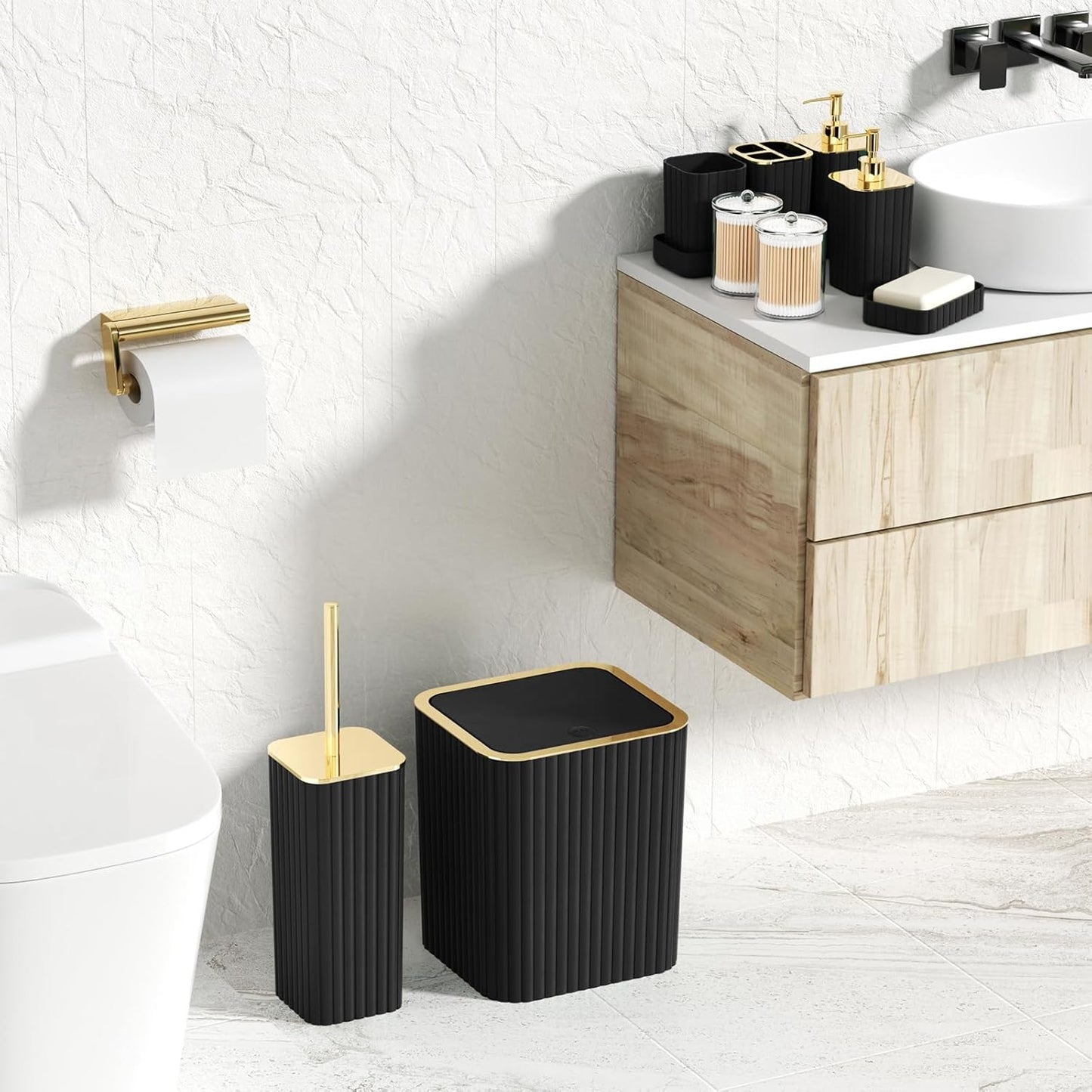 Dluxe Ave. XLHOMO Bathroom Accessories Set - Gorgeous Bathroom Set 10PC