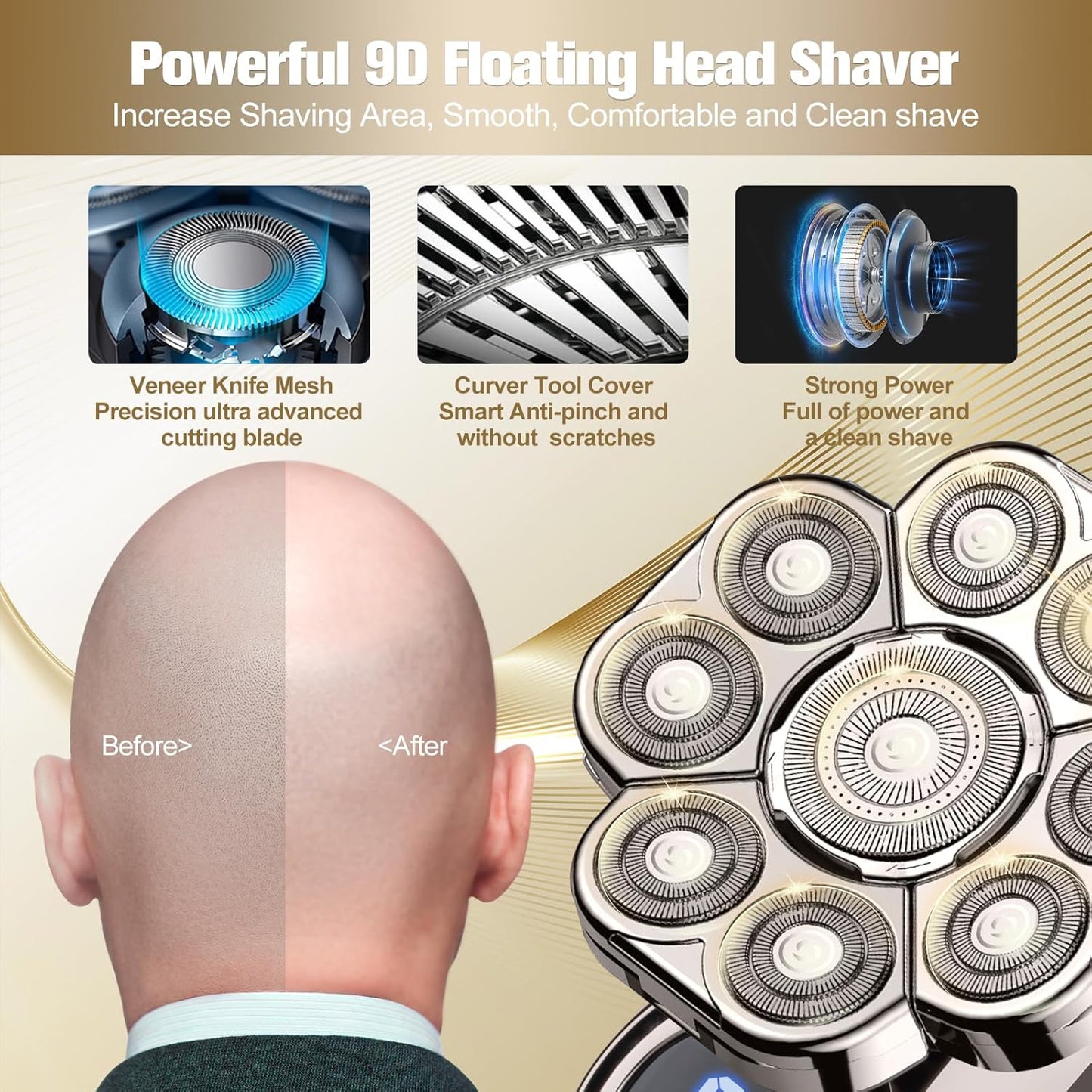Dluxe Ave.  6-in-1 Electric Razor Grooming Kit/ Silver