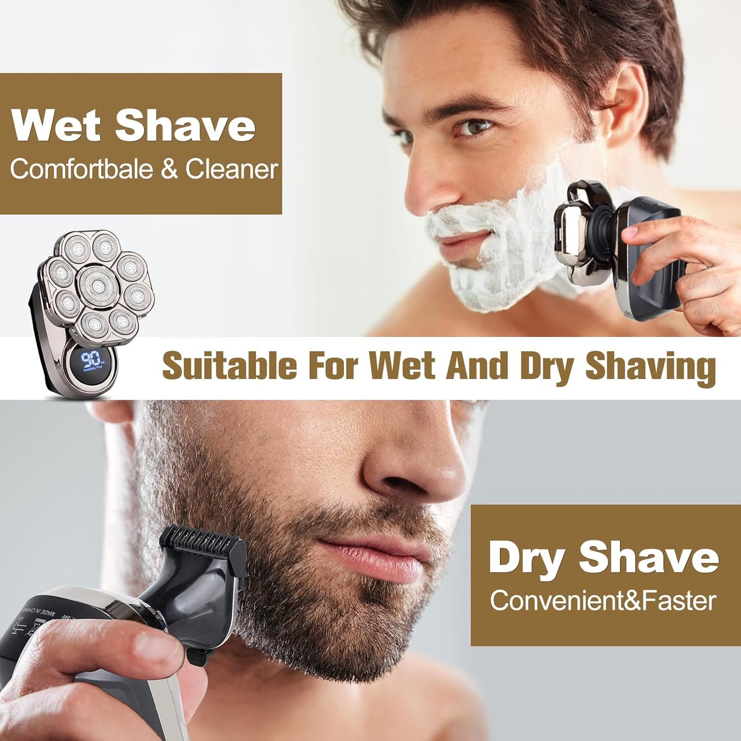 Dluxe Ave.  6-in-1 Electric Razor Grooming Kit/ Silver
