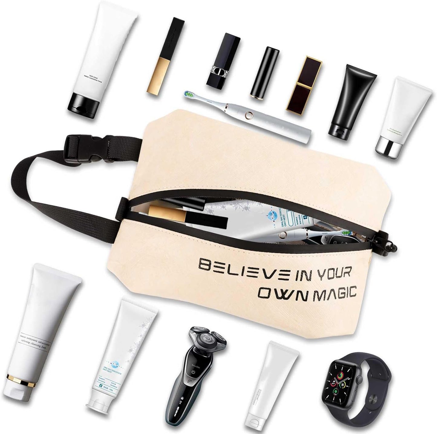 Dluxe Ave. Travel Toiletry Bag/ Brown