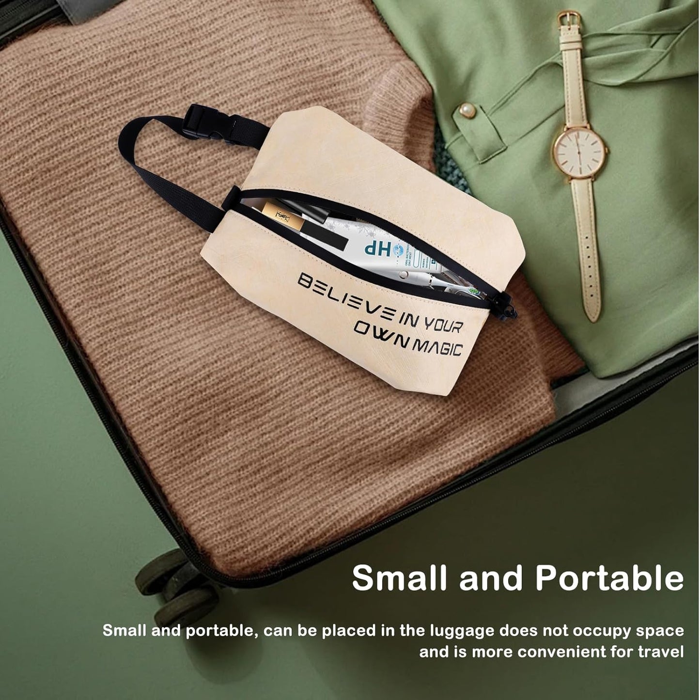 Dluxe Ave. Travel Toiletry Bag/ Brown