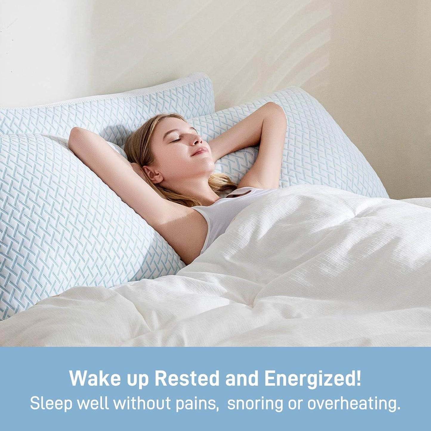 Dluxe Ave. ( KING ) Shredded Memory Foam Cooling { SOFT } Luxury Hotel Quality Pillow