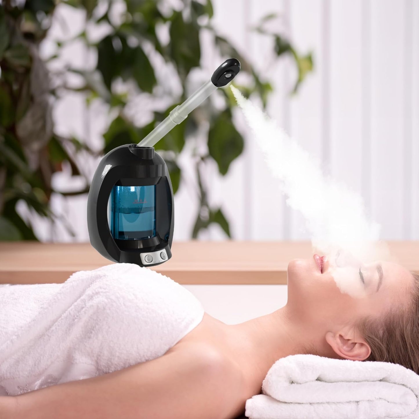 Dluxe Ave.  Face Steamer for Facial Deep Cleaning/ Black