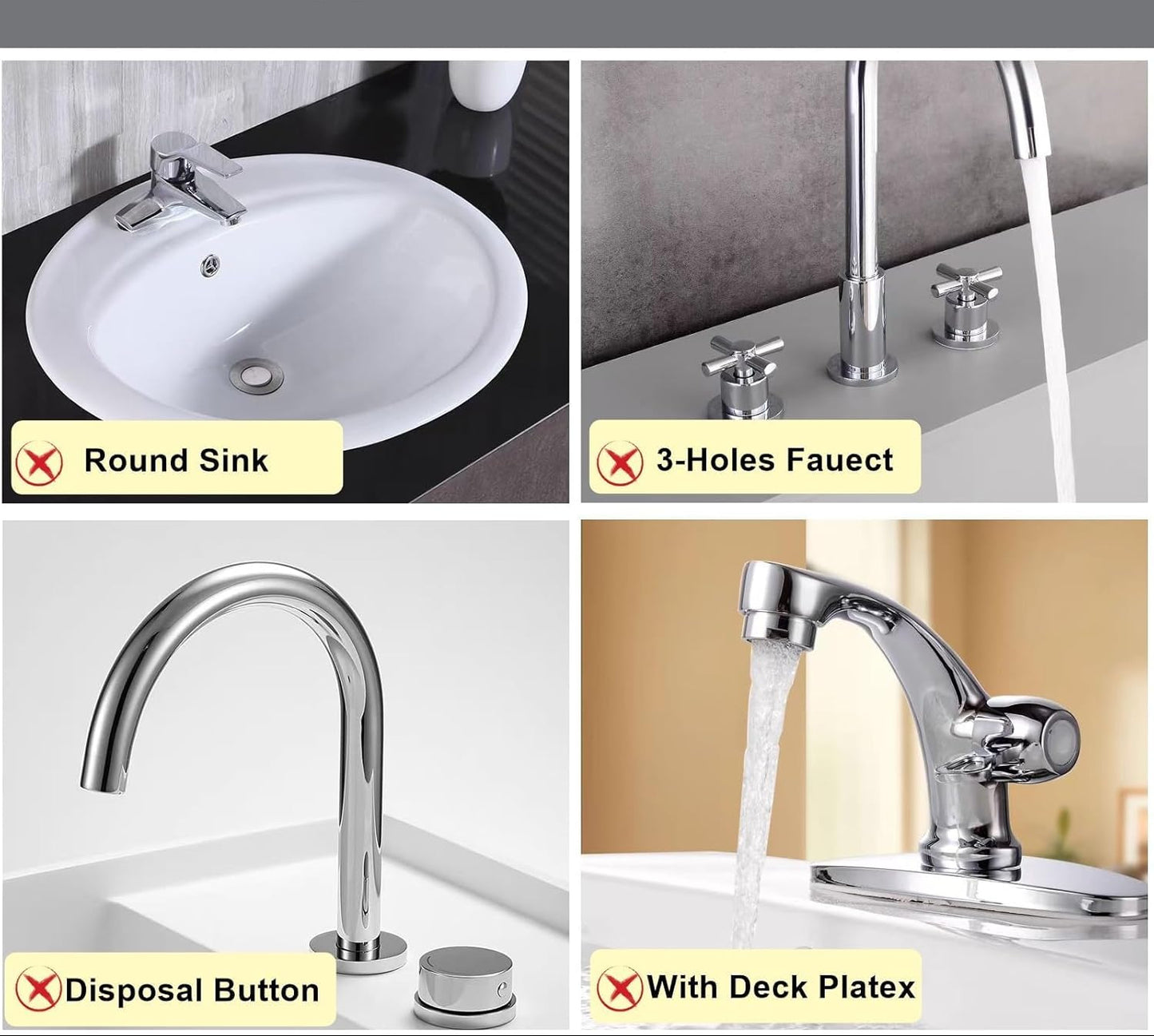 Dluxe Ave. Mat for Sink/ Stone White (15.74 x 3.54 in)