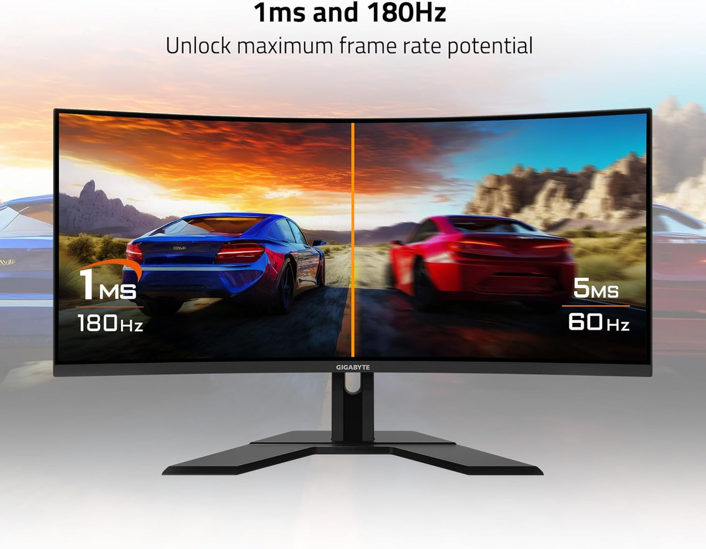 Dluxe Ave. GIGABYTE  Pro Version - 34" VA Curved Gaming Monitor - WQHD 3440x1440-180Hz -