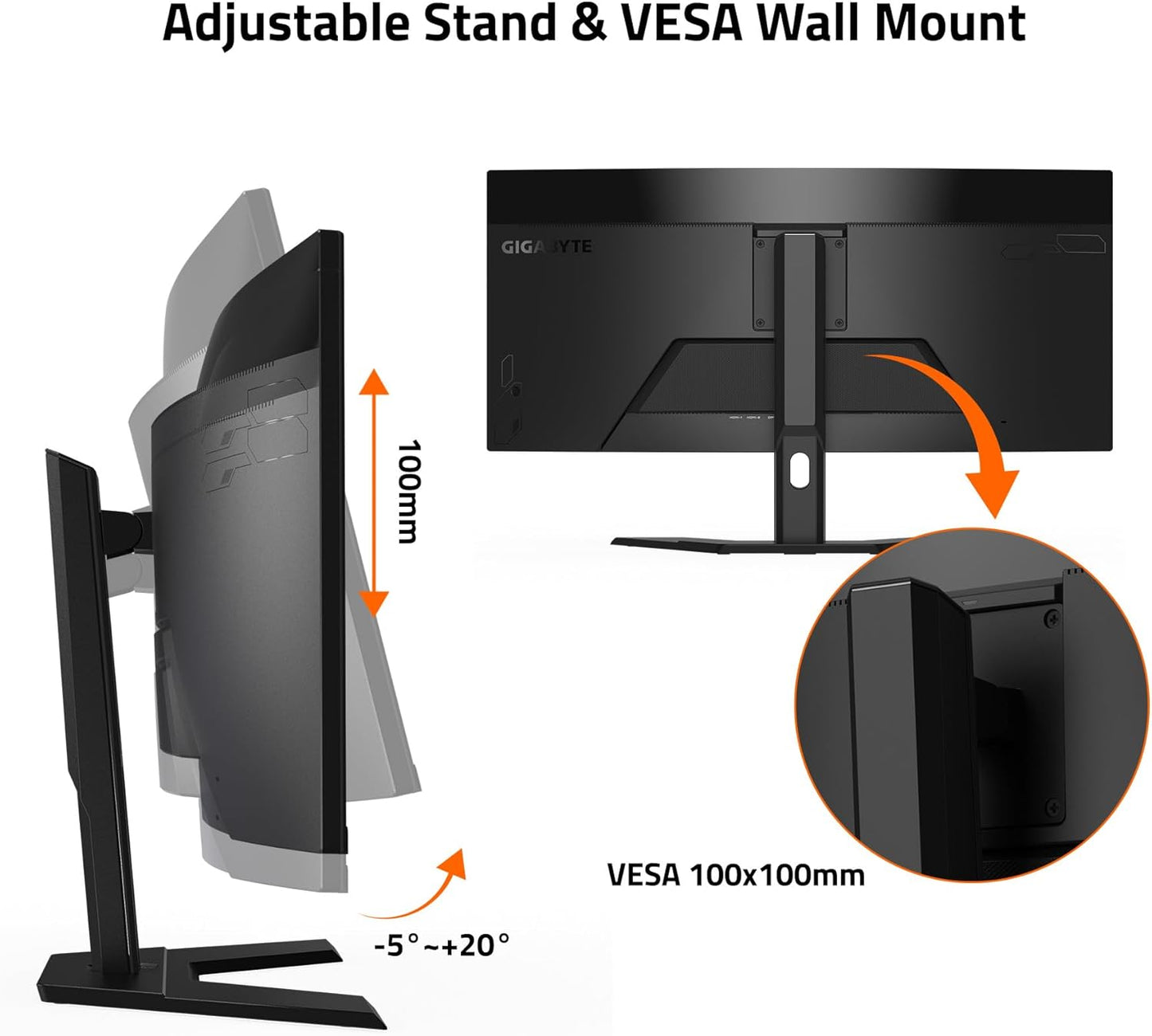 Dluxe Ave. GIGABYTE  Pro Version - 34" VA Curved Gaming Monitor - WQHD 3440x1440-180Hz -