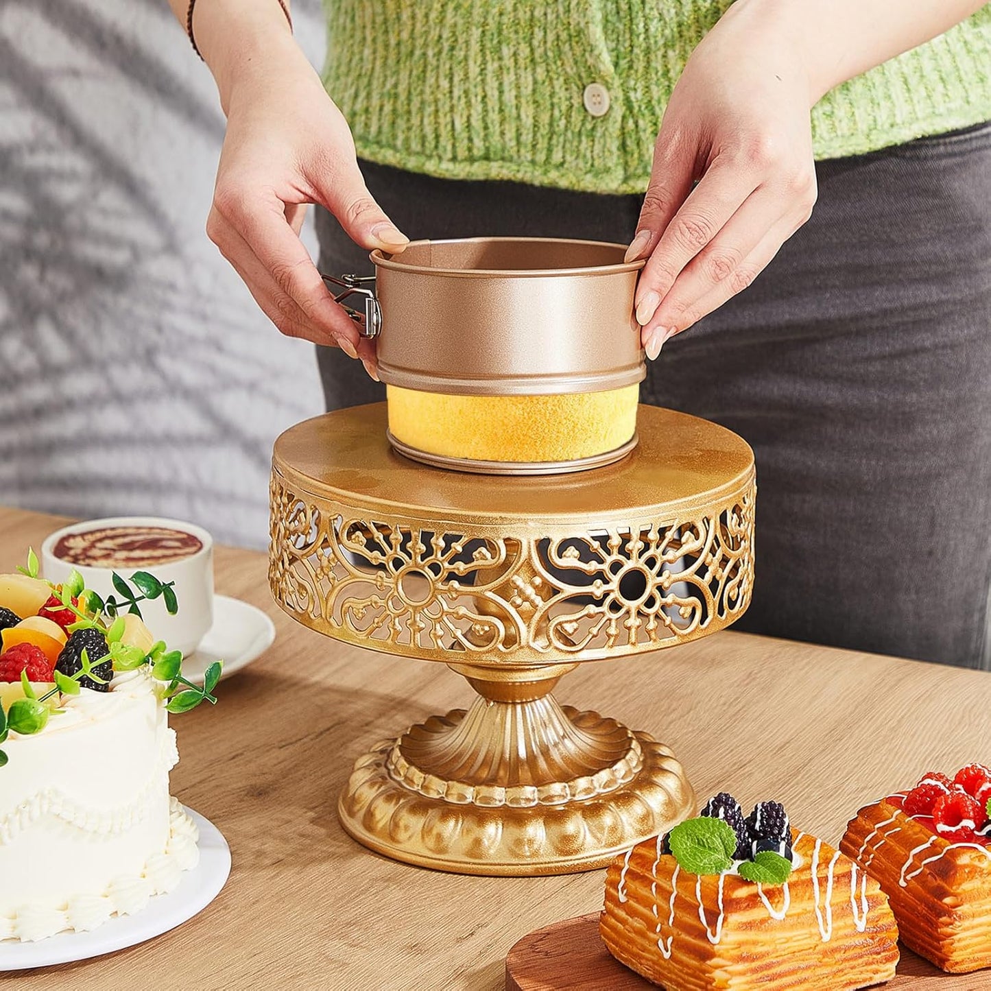 Dluxe Aved. 12 Pcs 4 Inch Mini Springform Pan/ (Gold)