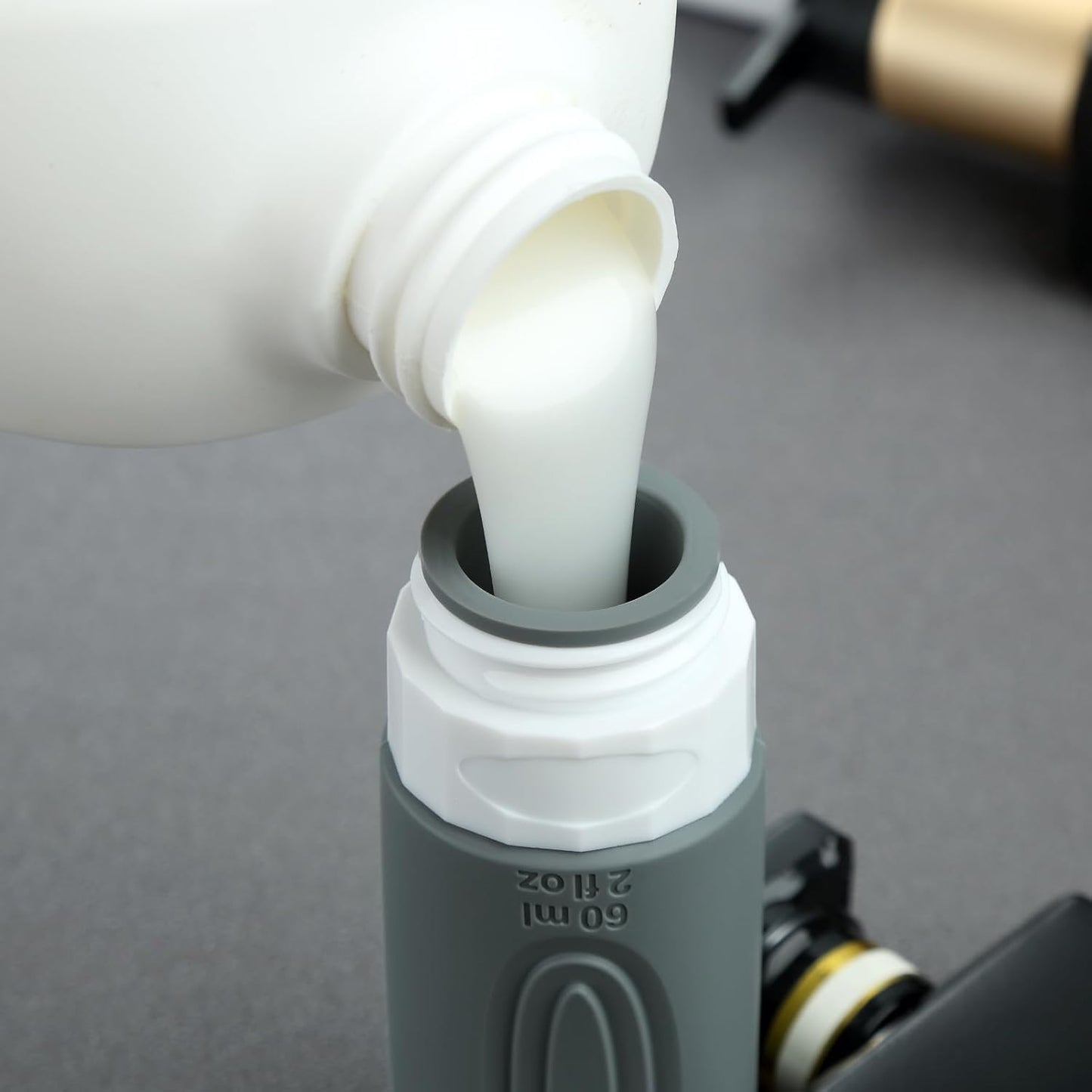 Dluxe Ave. Travel Bottles for Toiletries/ TSA Approved/ 2oz Travel size Bottles/ BPA Free/ 4 Pack