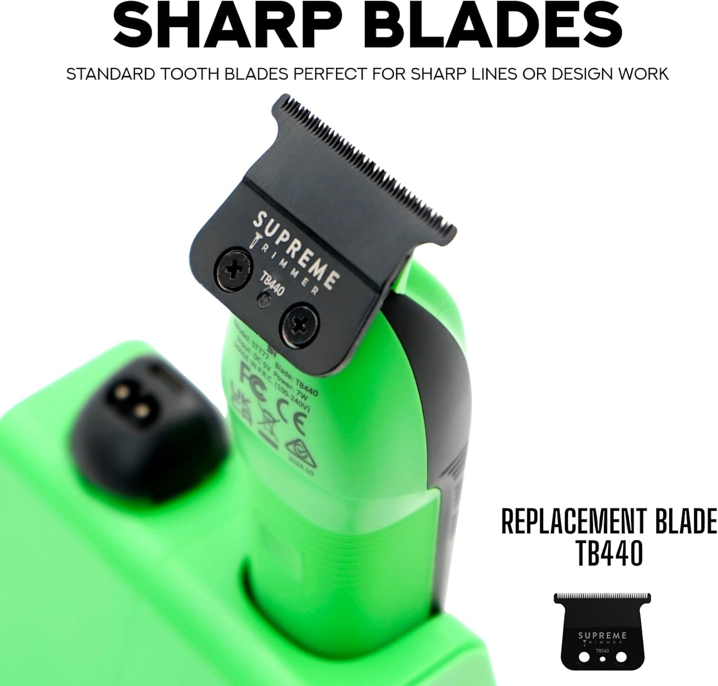 Dluxe Ave.  Supreme Trimmer Recharge/ Acid Green