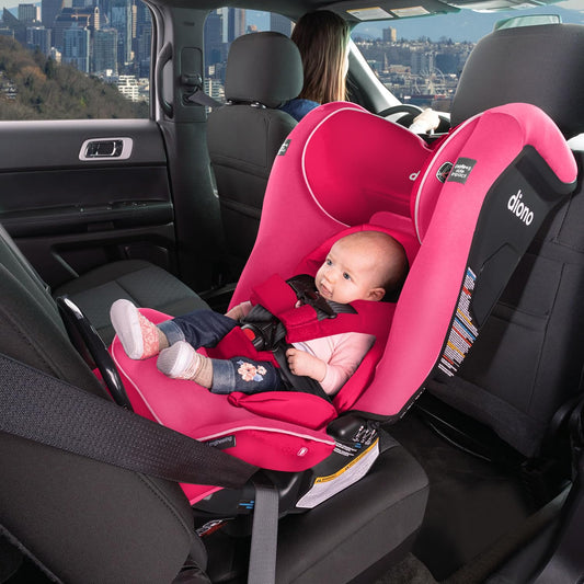 Dluxe Ave.  4-in-1 Convertible Car Seat Rear and Forward Facing/ SafePlus Engineering/ Pink Cotton Candy