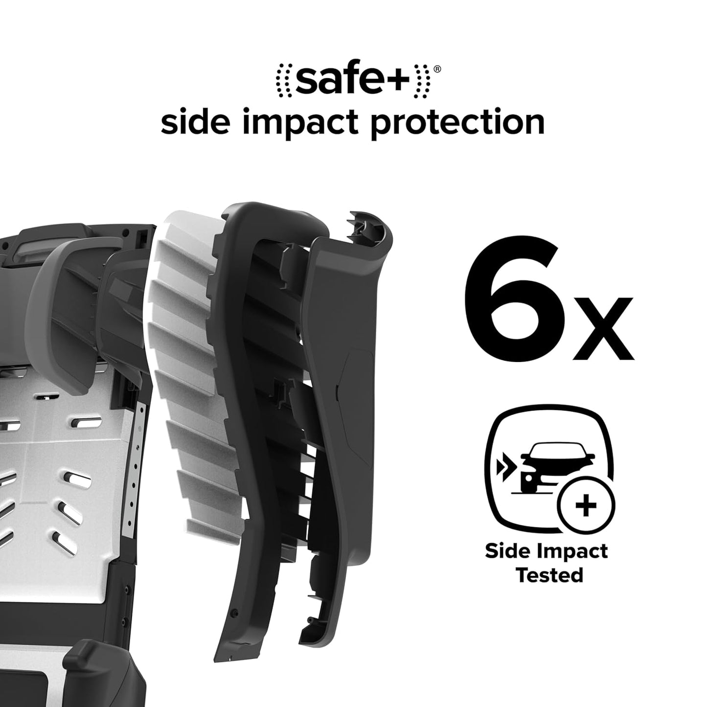 Dluxe Ave.  4-in-1 Convertible Car Seat Rear and Forward Facing/ SafePlus Engineering/ Pink Cotton Candy