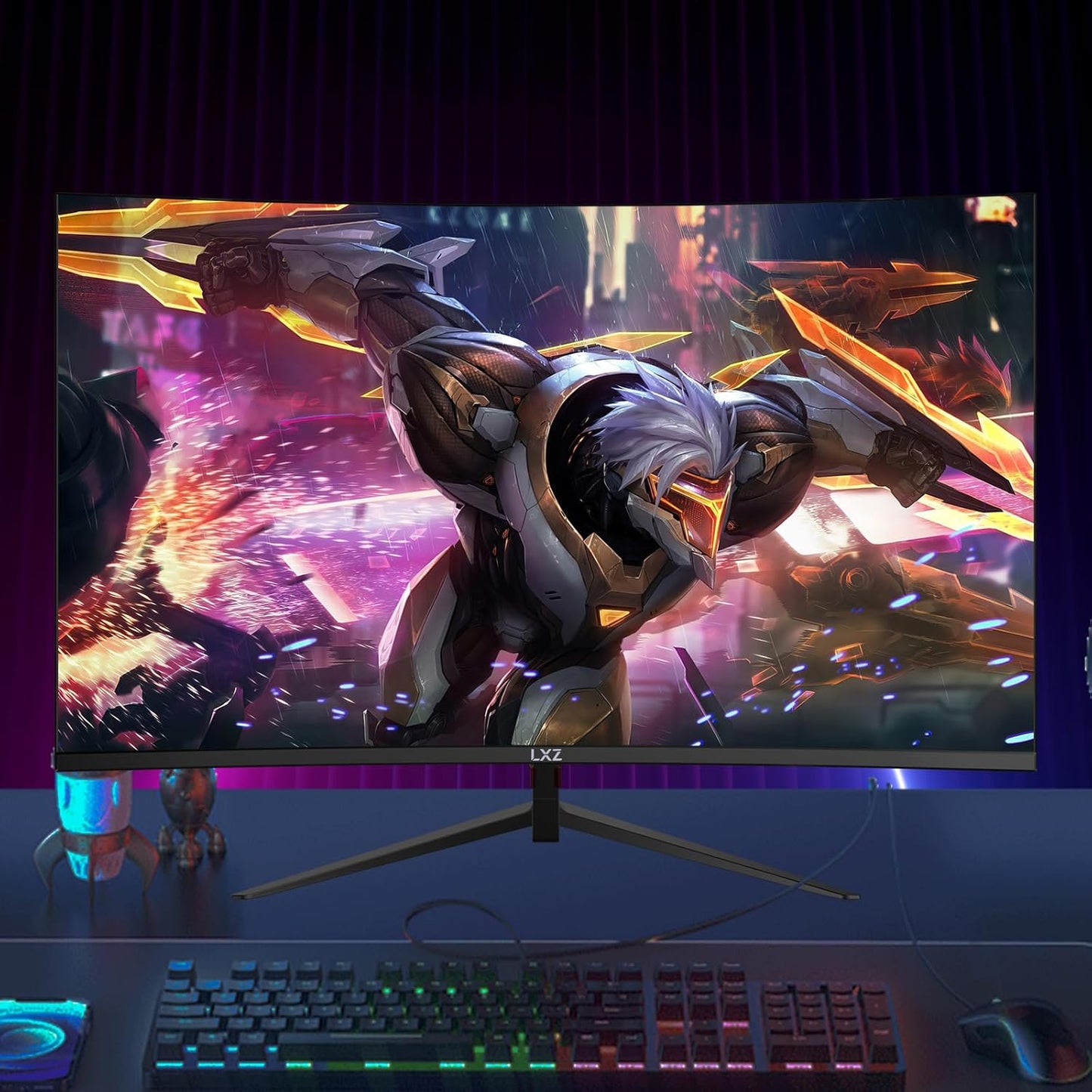 Dluxe Ave. LXZ Curved Gaming Monitor 27 Inch PC Monitor 180hz Full HD 1080P