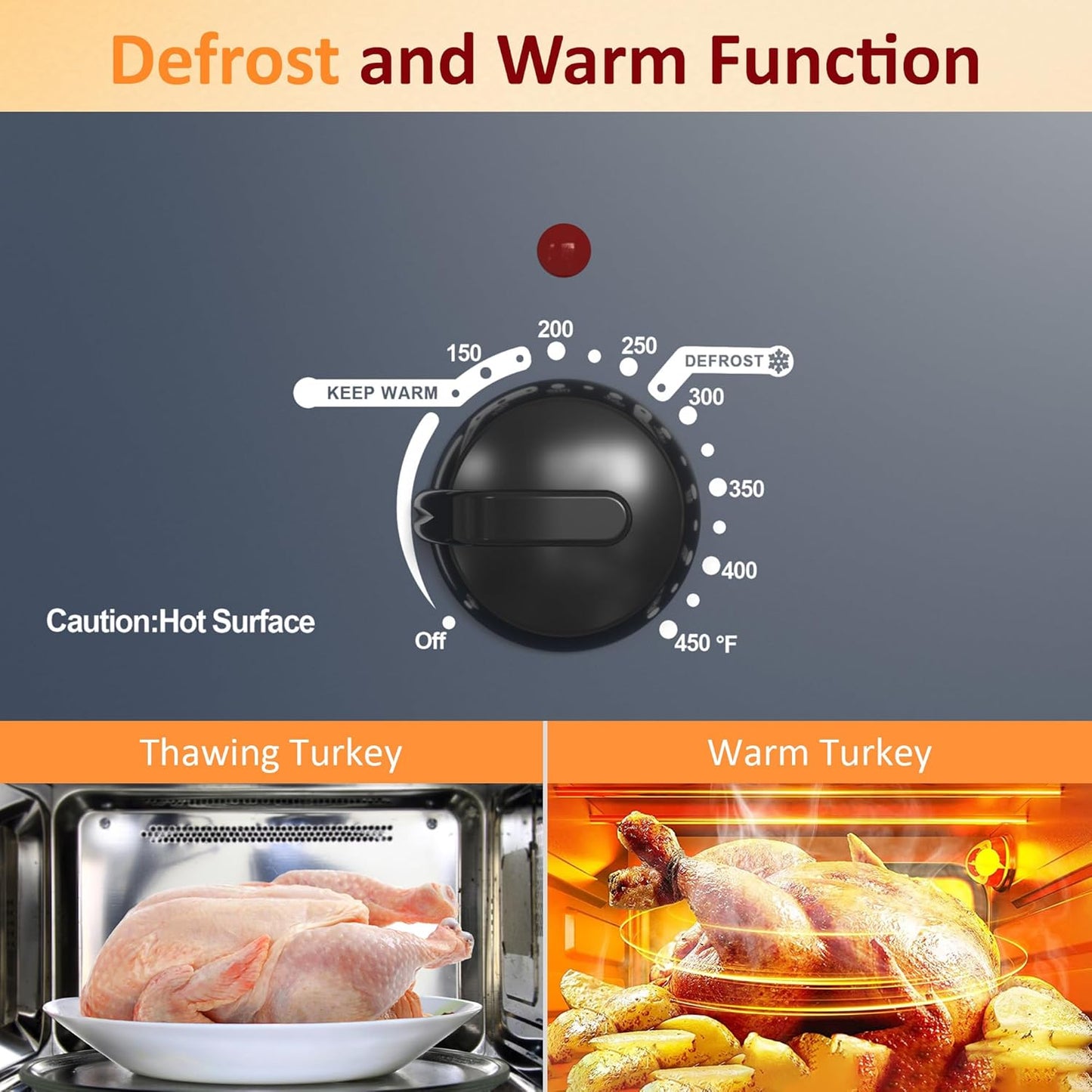 Dluxe Ave. Electric Roaster 28-Quart Electric Roaster Oven featuring a Glass Lid