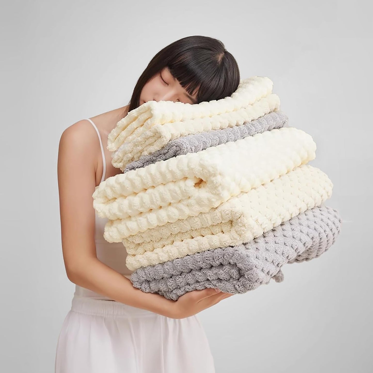 Dluxe Ave. NALIVO Oversized Bath Towels 40x80 Inches Extra Large Bath Towels