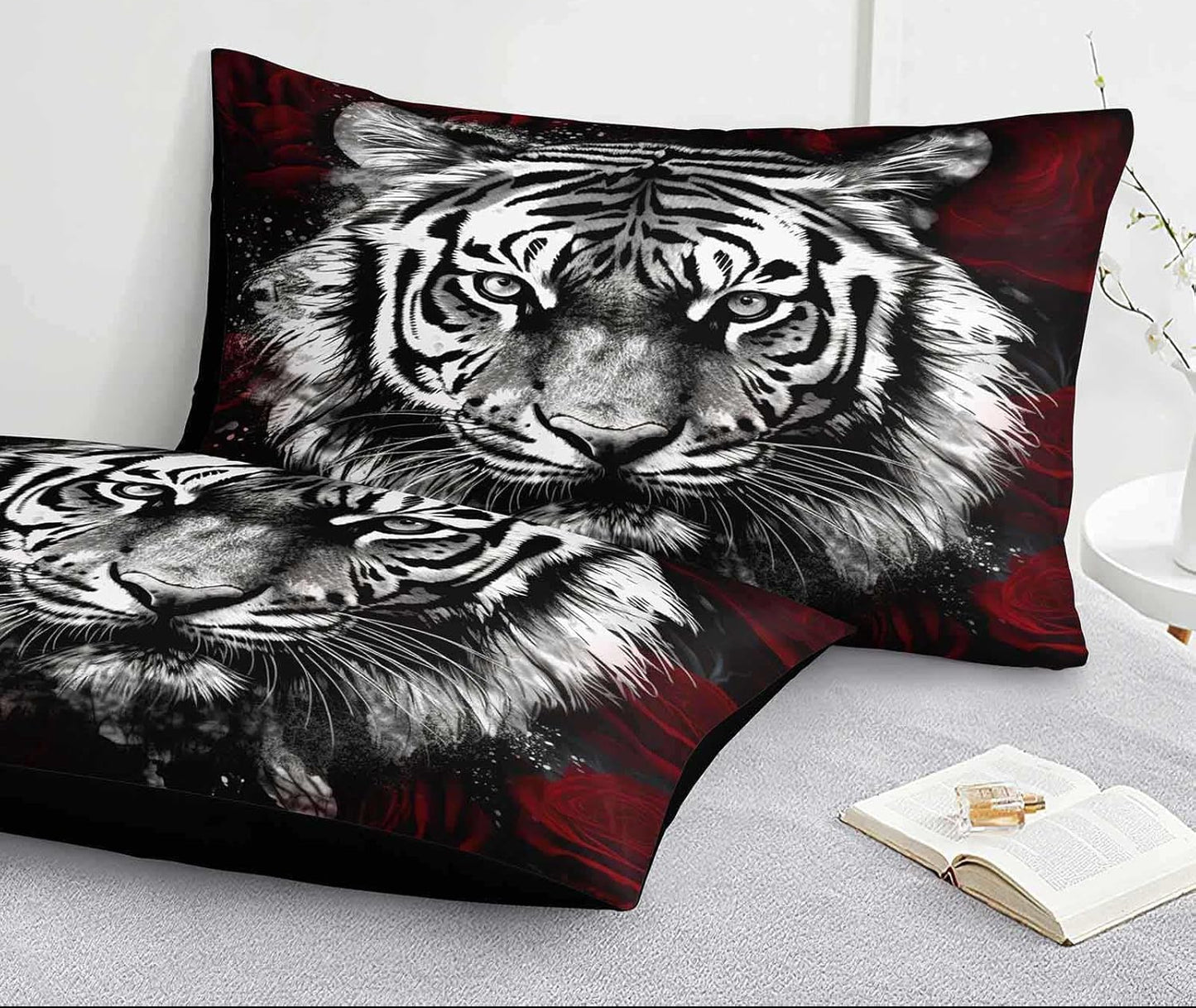 Dluxe Ave. ( KING ) 7 Pcs. Comforter Set, Tiger