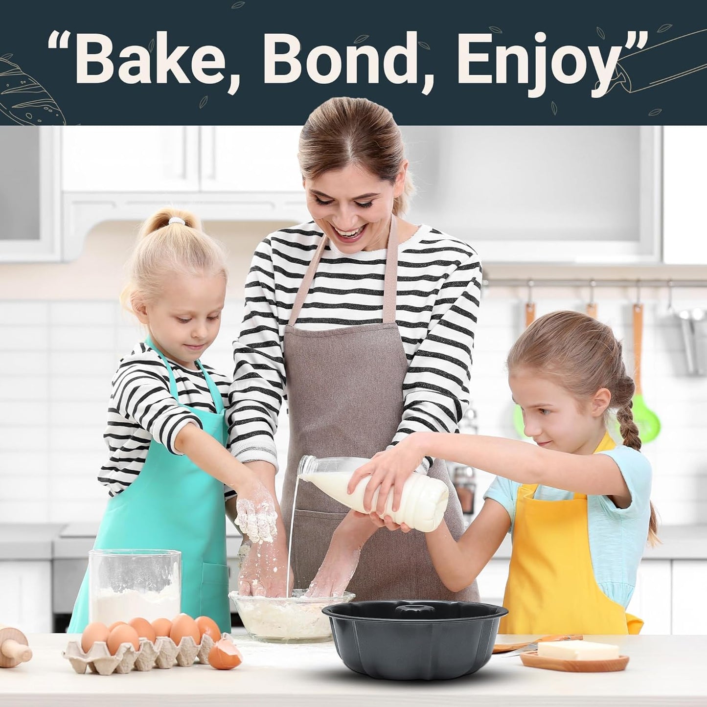 Dluxe Ave. Carbon Steel 10 Inch Bundt Cake Pan/ Nonstick
