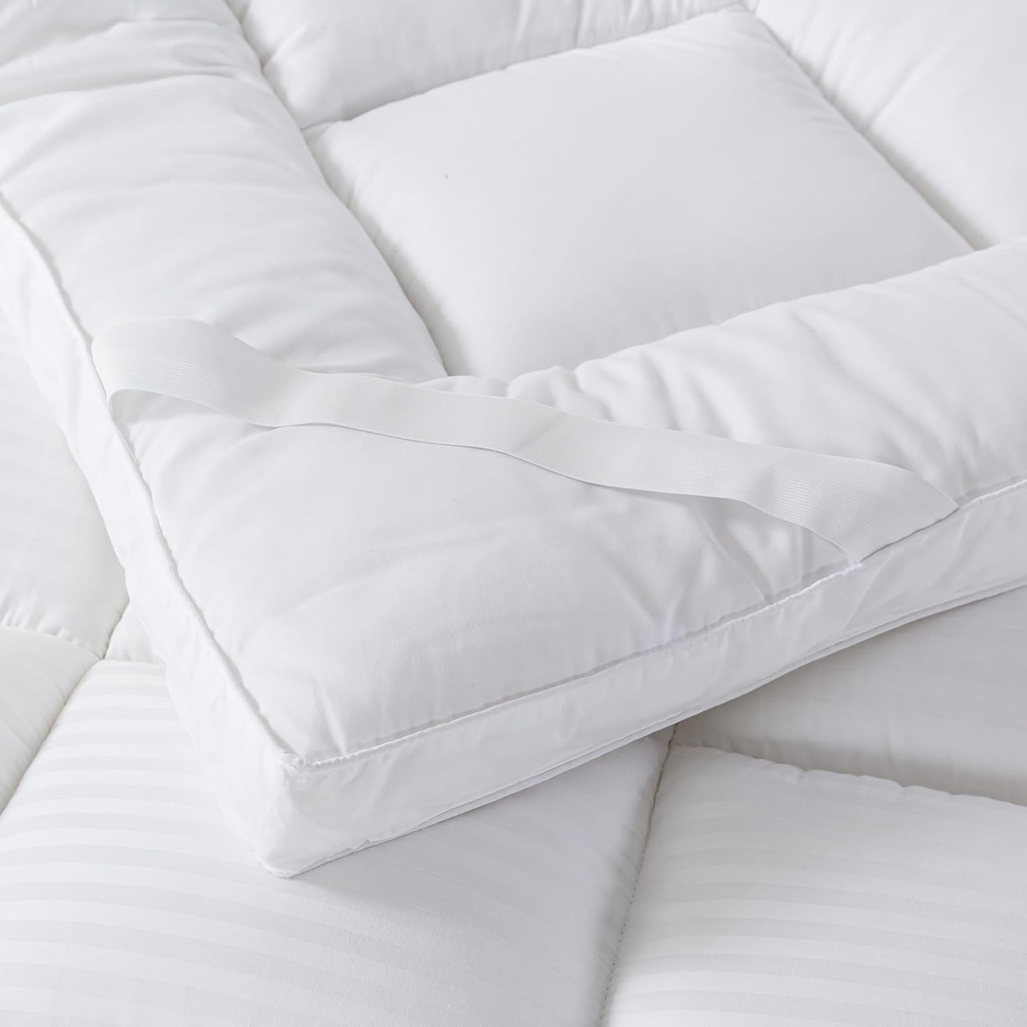 Dluxe Ave.  ( TWIN/ X-LG )Breathable Mattress Topper, { SOFT) Plush  Size Mattress Pad (White39"x80")