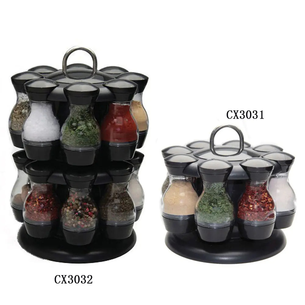 Dluxe Ave. Double-Layer Rotating Spice Rack for Kitchen Use
