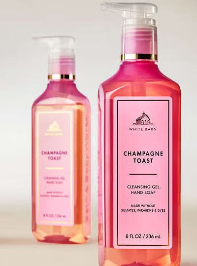 Dluxe Ave. Bath & Body Works Champagne Toast Deep Cleansing Hand Soap 2 Pack 8 oz. (Champagne Toast)