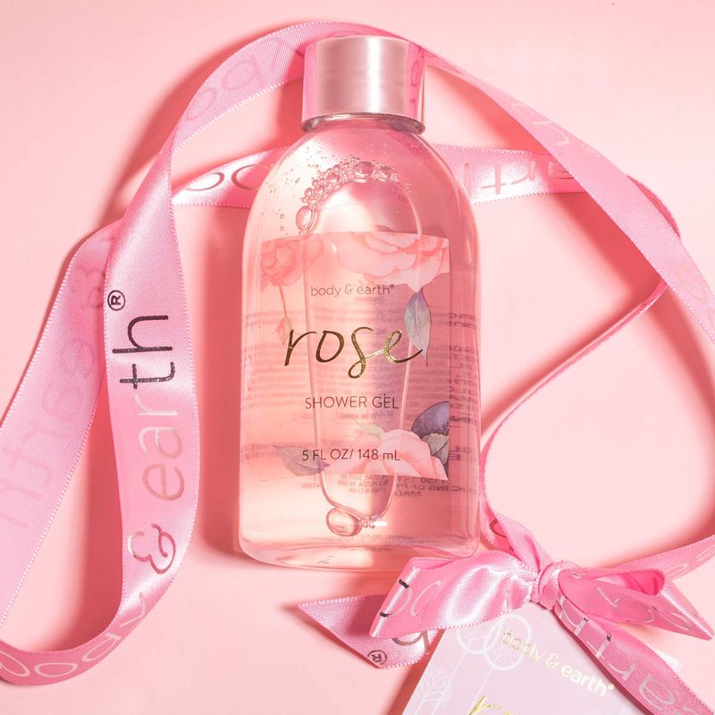Dluxe Ave. Rose Spa Set Gifts/ Bath and Body/  5 Pcs