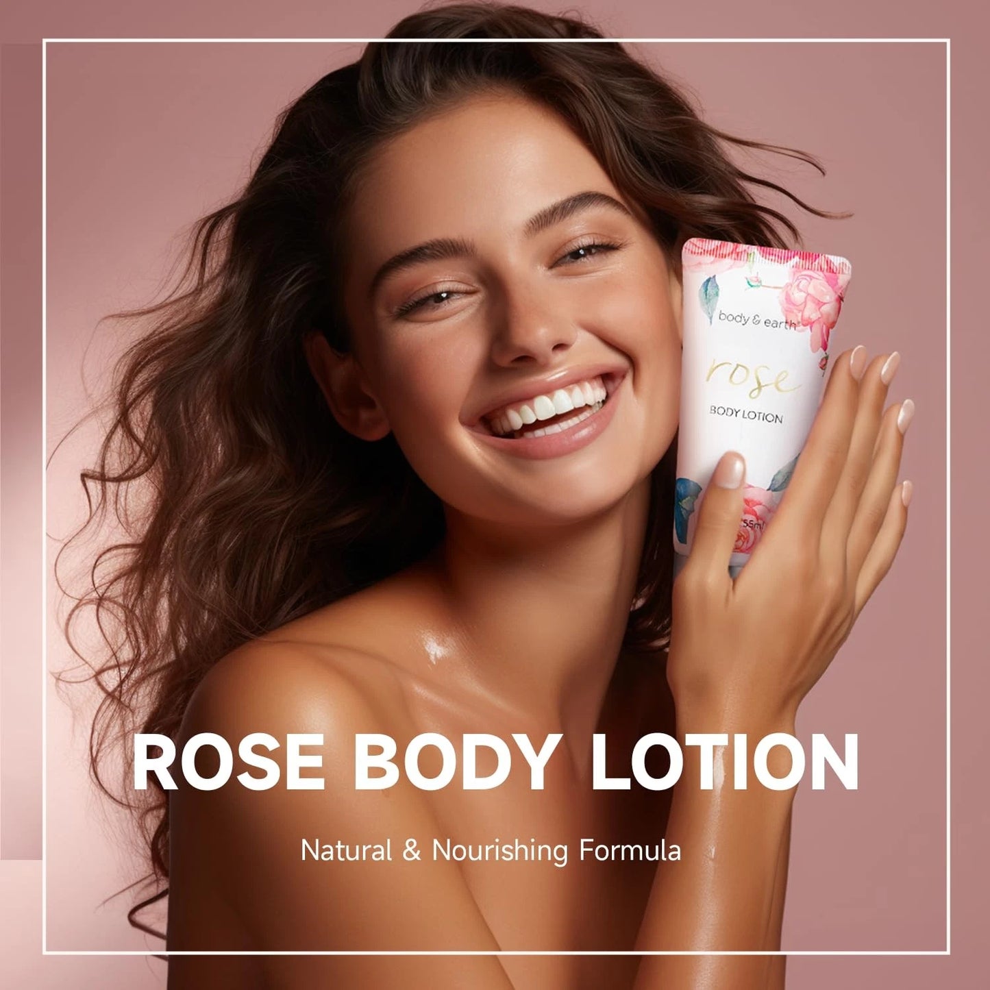 Dluxe Ave. Rose Spa Set Gifts/ Bath and Body/  5 Pcs
