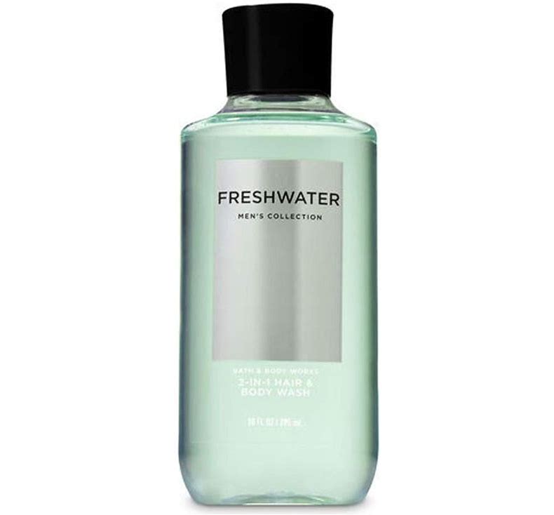 Dluxe Ave. Bath and Body Works 3 Pack 2-in-1 Hair + Body Wash Freshwater Graphite and Ocean. 10 Oz.
