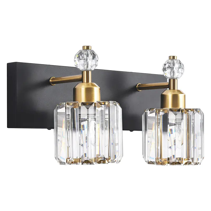 Dluxe Ave. American Crystal Vanity Lighting for Bathroom Mirror