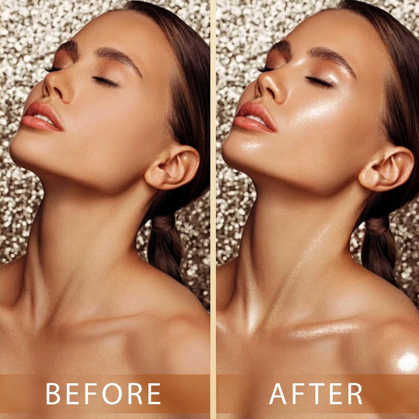 Dluxe Ave. Body Shimmer Oil | Hydrating & Illuminating Highlighter for Face Body & Hair 3.38 Fl Oz