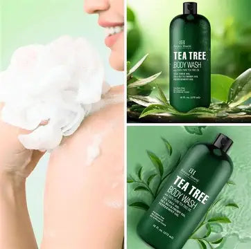 Dluxe Ave. Botanic Hearth Tea Tree Body Wash - 16 fl oz -  for Men and Women Set of 2