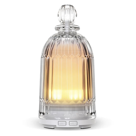 Dluxe Ave. Glass Essential Oil Diffuser 120ml (White Bottom)