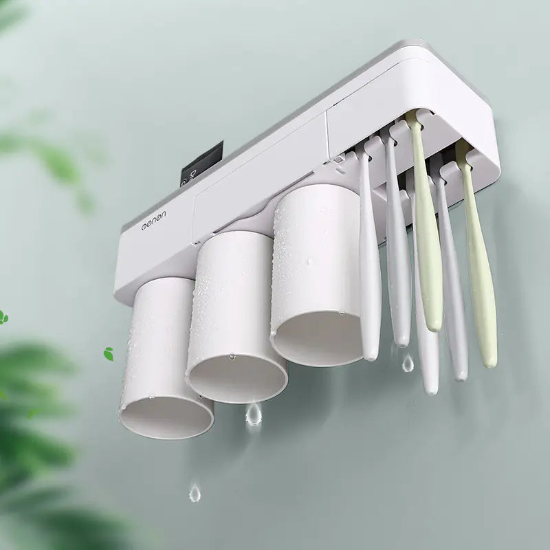 Dluxe Ave. Magnetic Toothbrush Holder Set with Mouthwash Cups
