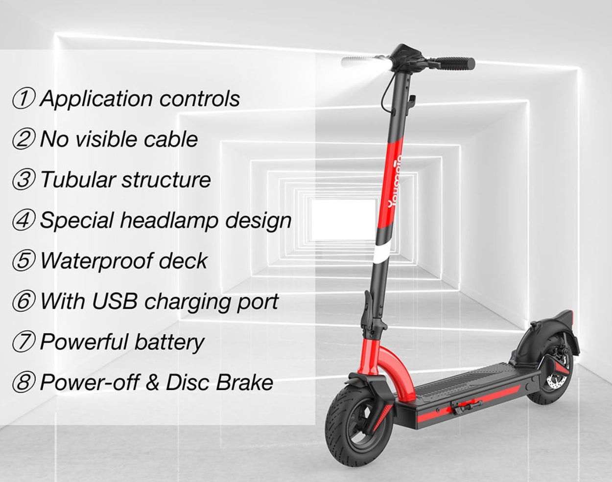 Dluxe Ave. 10inch Electric Scooter 36V 10AH 350W For Adults/ Foldable Max Speed 16mph & Range 25 Miles/, 260Lbs Max Load