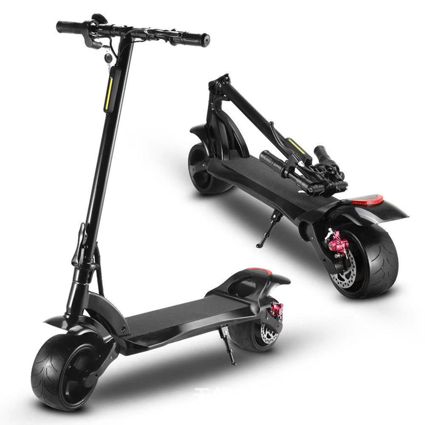 Dluxe Ave. Double Drive Folding Scooter With Wide Tires