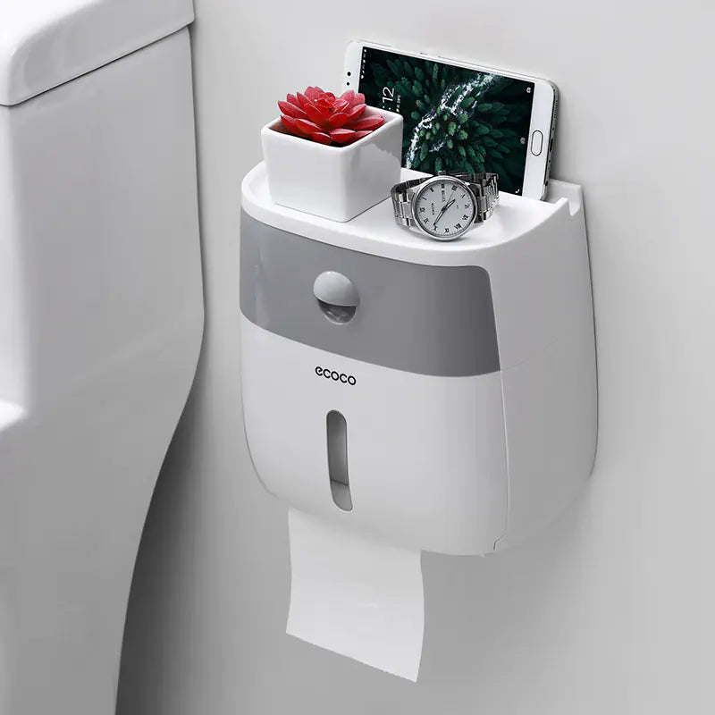 Dluxe Ave. Creative Waterproof Toilet Paper Holder and Tissue Rack