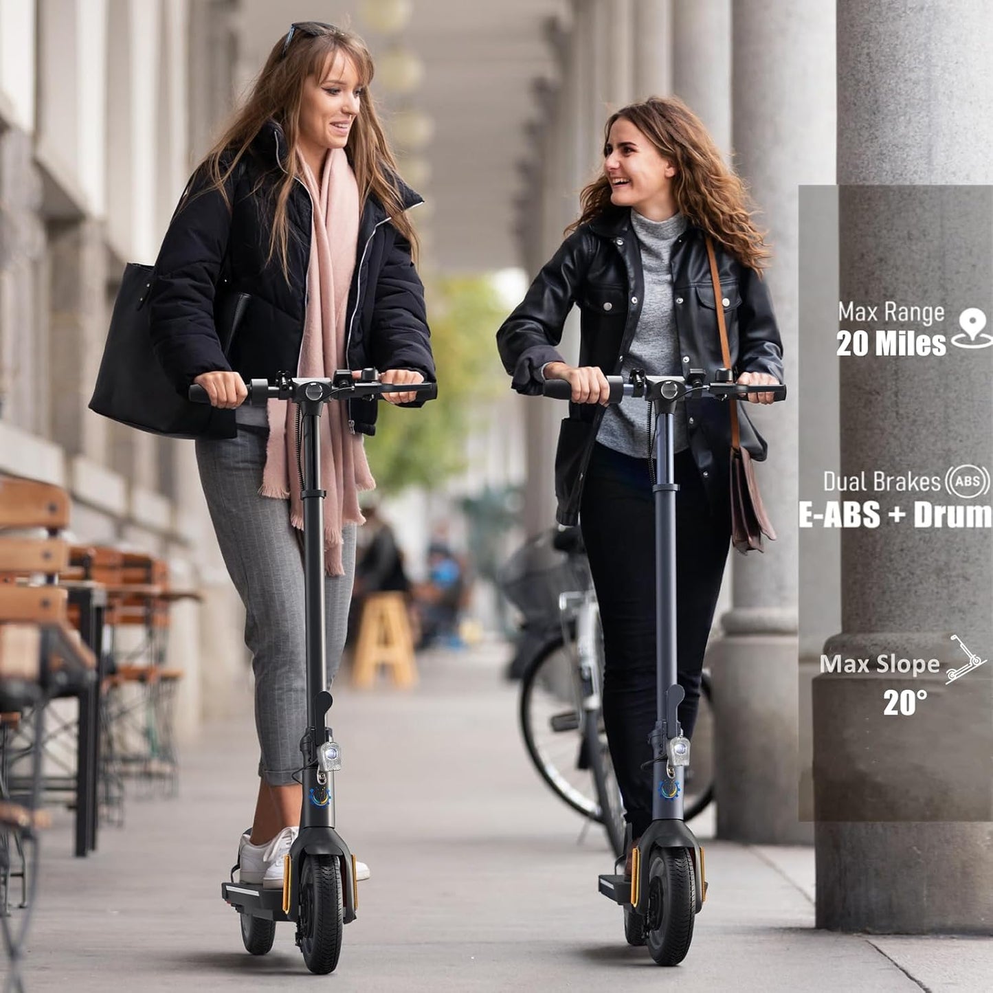 Dluxe Ave. Electric Scooter Adults E Scooter for Adults Foldable Fast Electric Scooter for Adults & Teens 250W Motor 15.5 Miles Range & 15.5 Mph 6.5" Solid Tires (Blue)