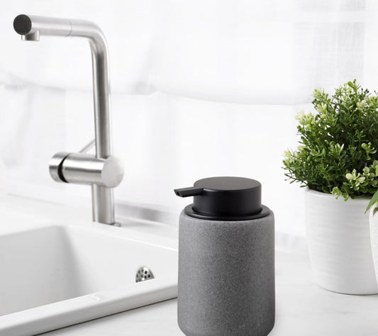 Dluxe Ave. 10 oz Resin Hand Soap Dispenser (Gray)