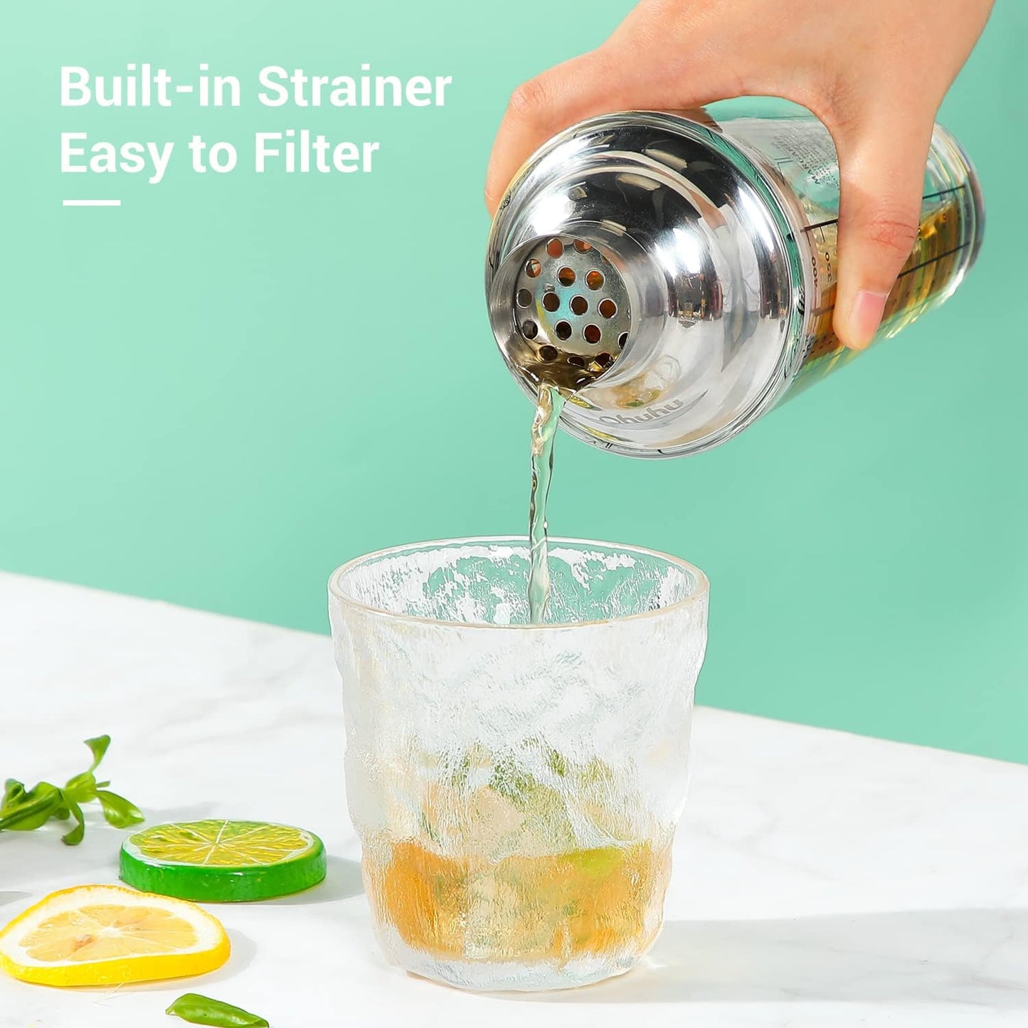Dluxe. Ave. Cocktail Stainless Steel Ice Acrylic Set