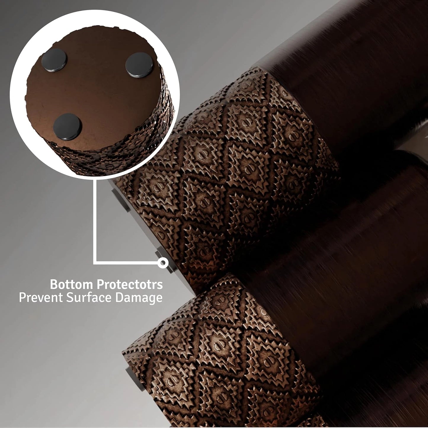 Dluxe Ave. Creative Scents Brown Vases - Set of 3 Vases