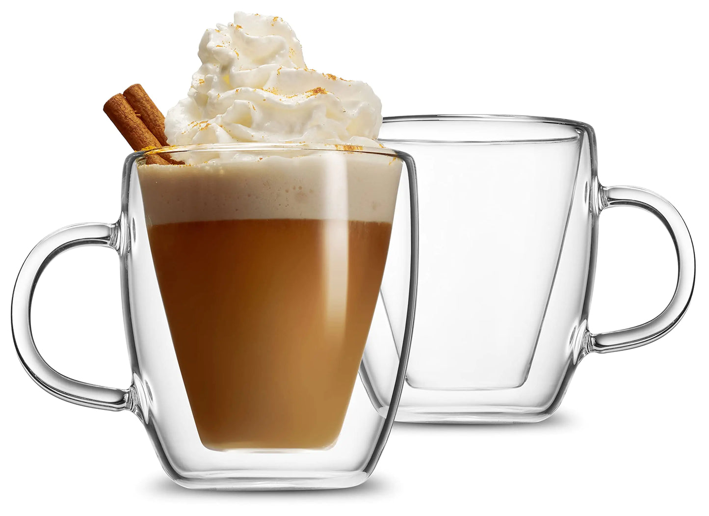 Dluxe Ave. Coffee Mug Set/ Glass/ Double Wall Insulated
