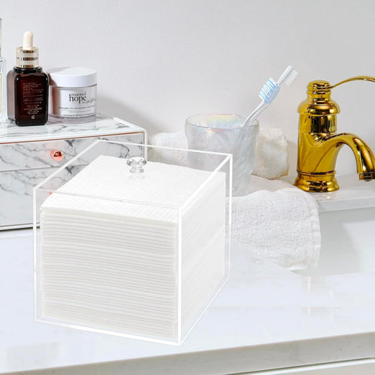 Dluxe Ave. Disposable Face Towel Holder/ Clear