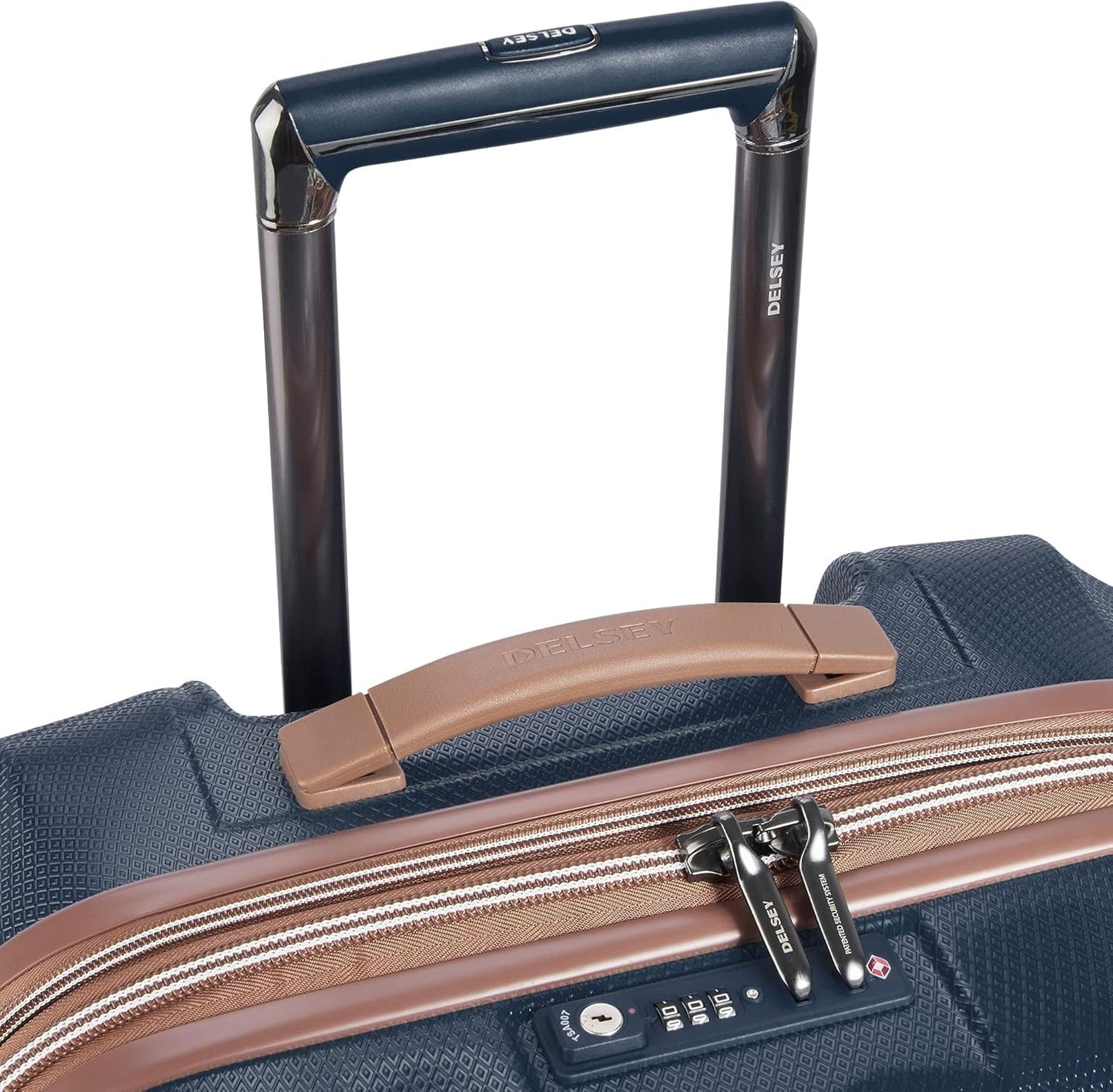 Dluxe Ave. Hardside Expandable Luggage with Spinner Wheels/ 2 Piece Set (Navy)(21/28)