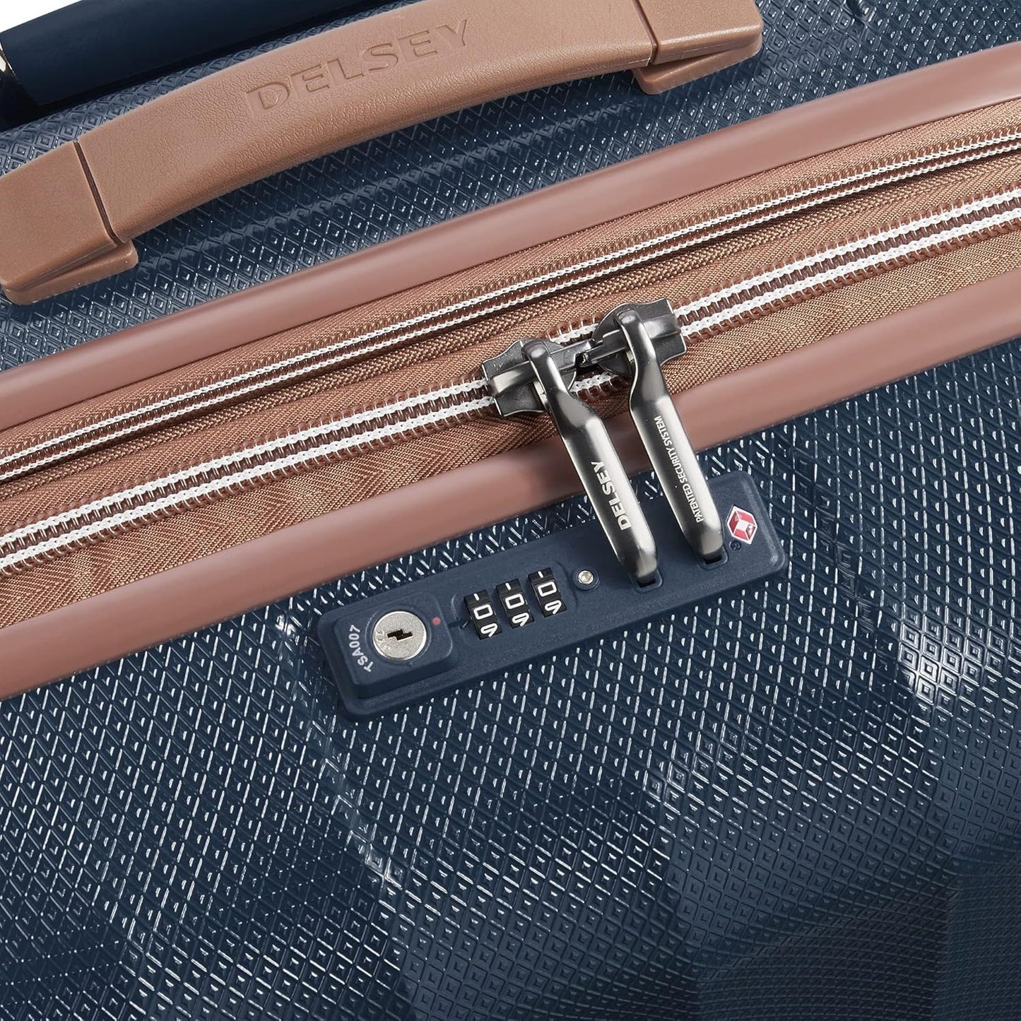 Dluxe Ave. Hardside Expandable Luggage with Spinner Wheels/ 2 Piece Set (Navy)(21/28)