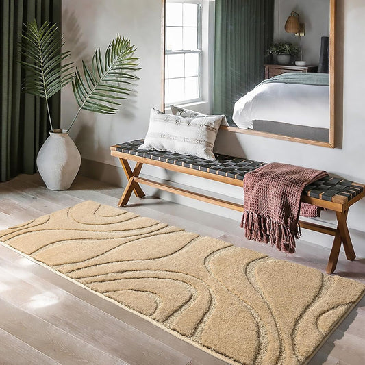 Dluxe Ave. Bathroom Runner 24 x 72 Inch, Extra Long Rug,Non-Slip Shower