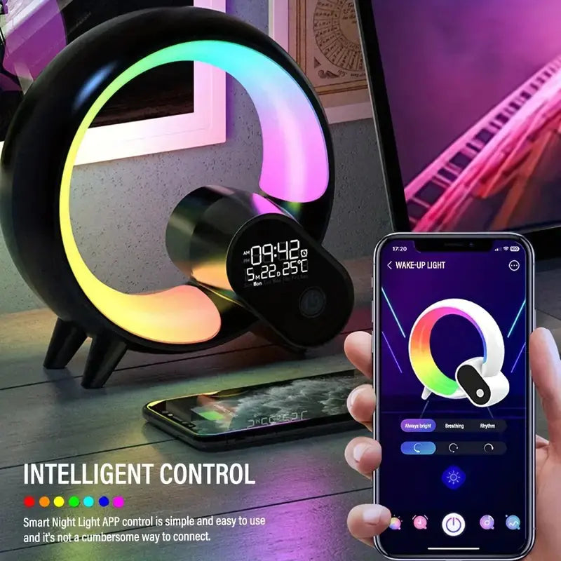 Dluxe Ave. Creative Colorful Sunrise Alarm Clock with Bluetooth Audio