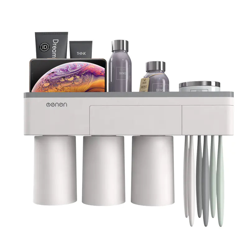 Dluxe Ave. Magnetic Toothbrush Holder Set with Mouthwash Cups