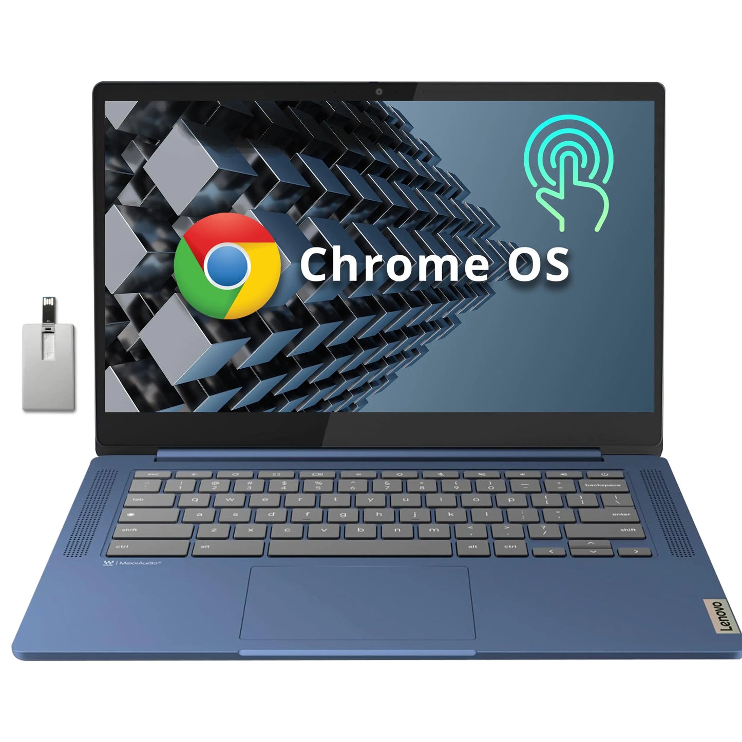 Dluxe Ave. Lenovo IdeaPad Slim 3 Chromebook 14″ FHD IPS Touchscreen Laptop MediaTek Kompanio 520 Processor 4GB RAM 64GB
