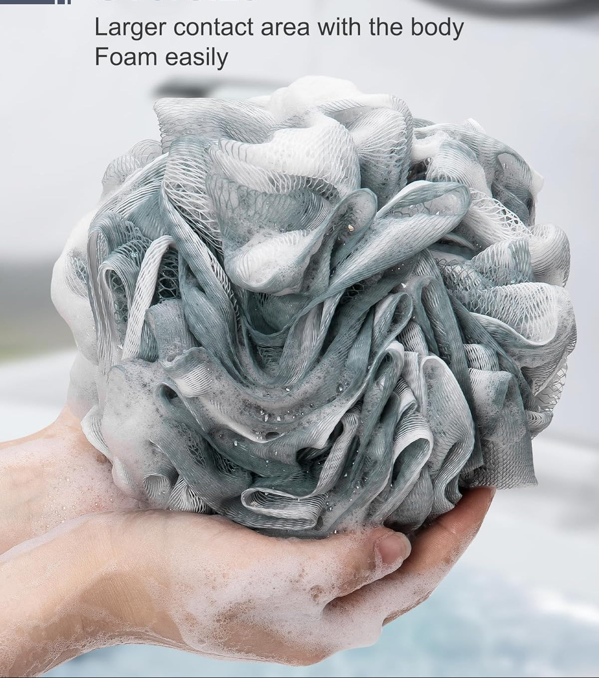 Dluxe Ave. Darkblue Bath Shower Loofah Sponge, Bathing Accessories 50g (1 Pack)