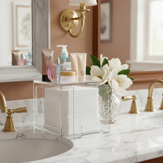 Dluxe Ave. Disposable Face Towel Holder/ Plastic