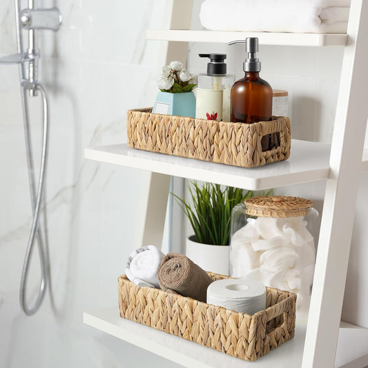 Dluxe Ave. Wicker Storage Baskets with Handles/ Small 2 Pack