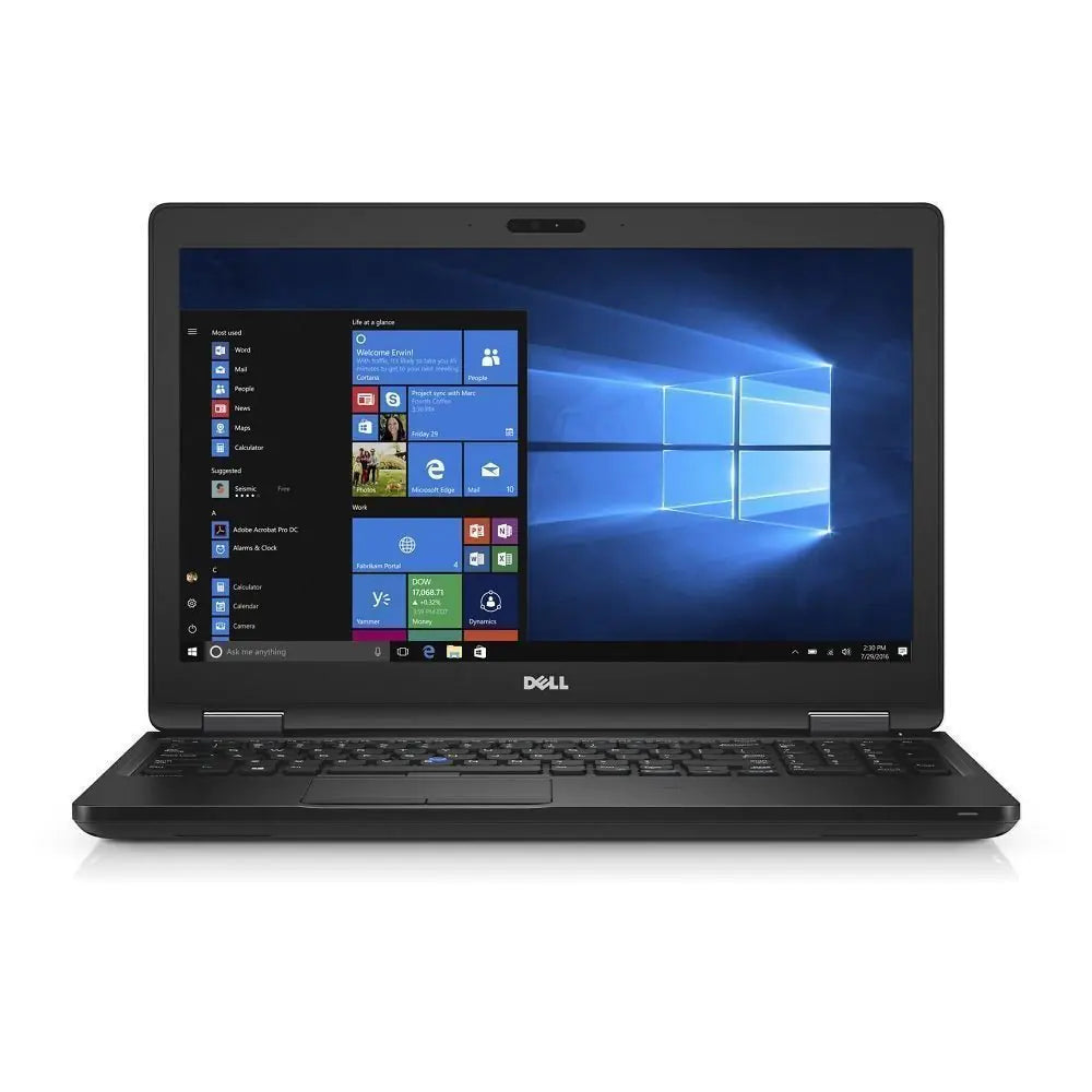 Dluxe Ave. Dell Latitude 5580 Business Laptop | 15.6 inches Full FHD | Intel Core i5-7300U | 8GB DDR4 | 256GB SSD | Win 10 Pro (Renewed)